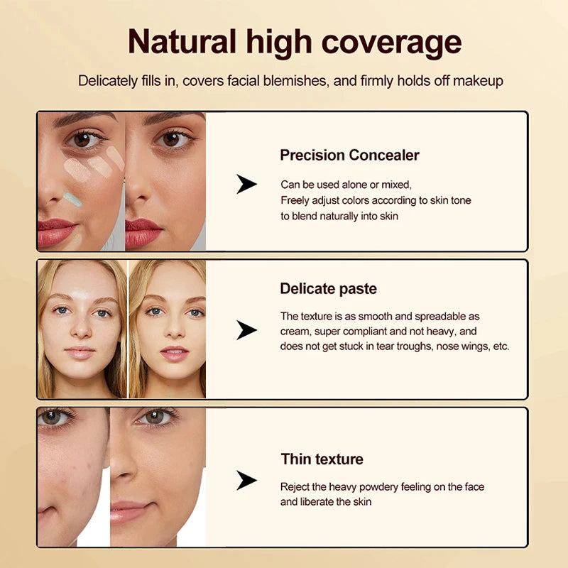 Women Face Makeup Set with Foundation, Powder, Primer & Concealer - Waterproof & Long-Lasting