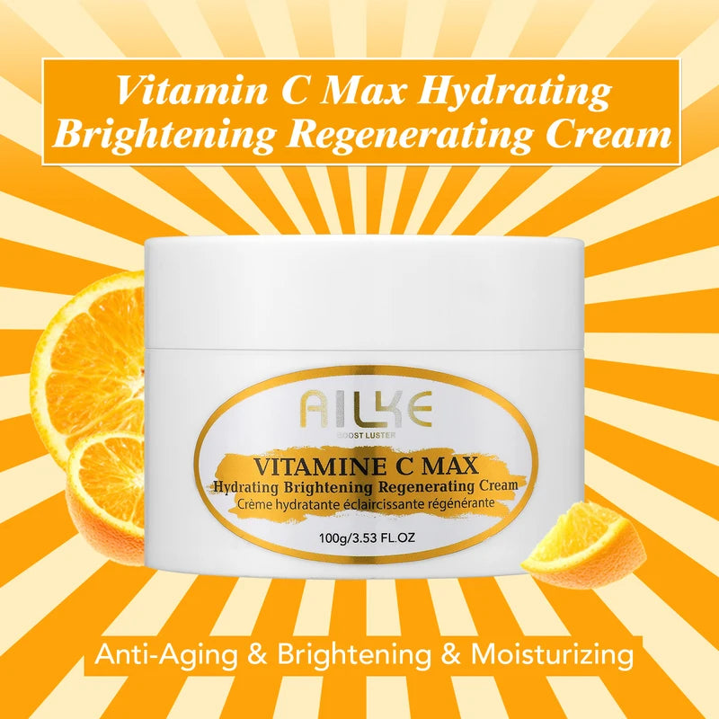 Lightening Body Cream with Vitamin C & Hyaluronic Acid - Hydrating Skin Tone Corrector