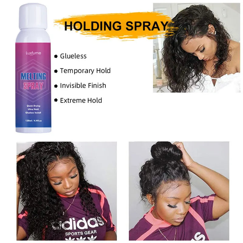 Melting Spray for Lace Wigs Hair Styling Gel & Wig Installation Kit