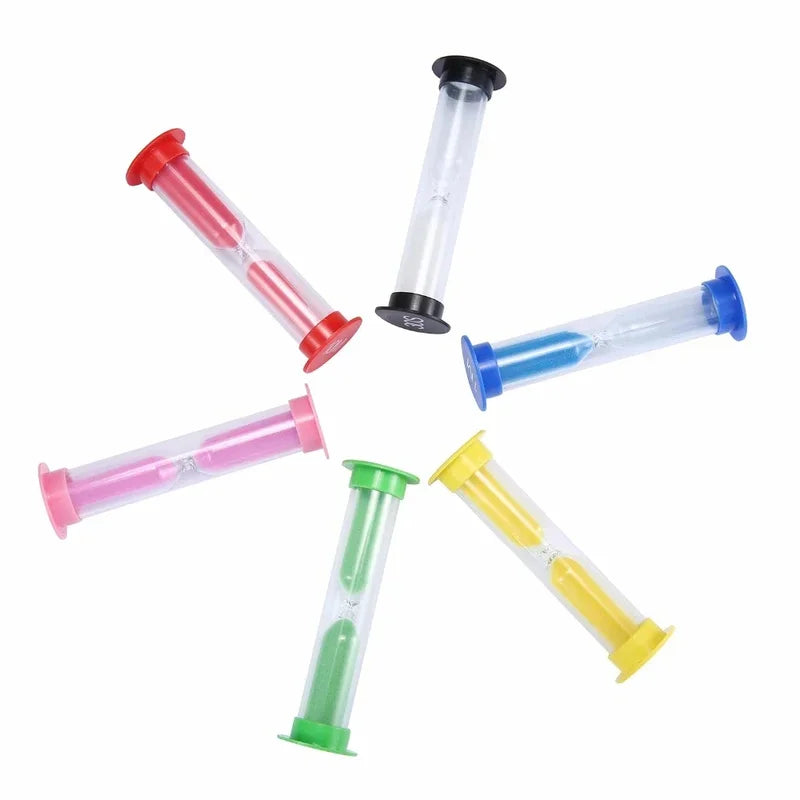 Small Sand Timer Set 30 Sec to 10 Min for Games Cooking & Home Decor
