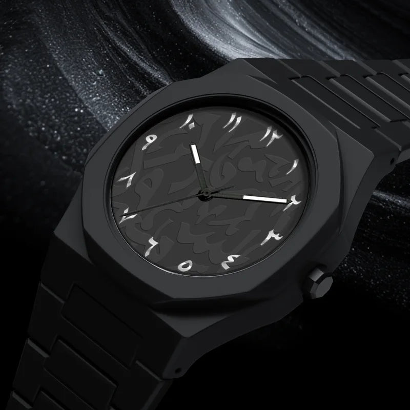 Unisex Middle Eastern Fashion Waterproof Stainless Steel Quartz Watch