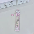 Clear Acrylic 15cm Sliding Ruler with Pendant for Drawing & Journals