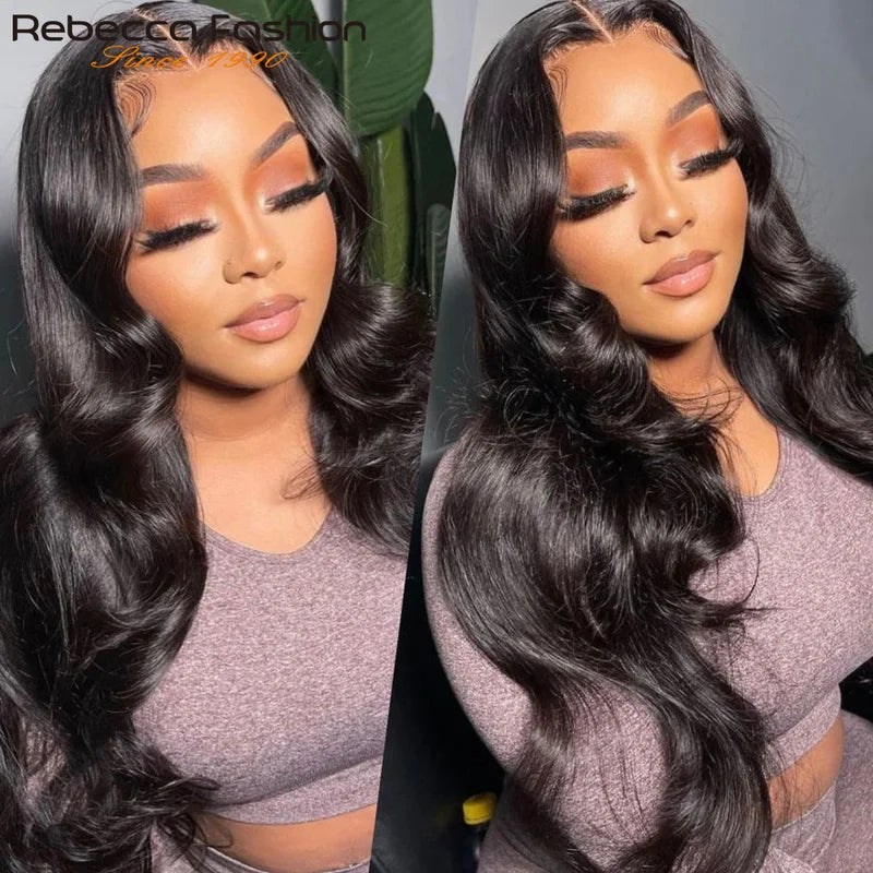 Human Hair Lace Front Wig Body Wave 13x5 HD Transparent Lace T Part 180D Density