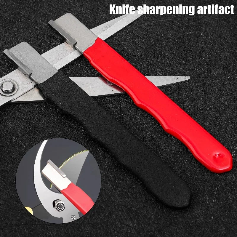 Manual Knife Sharpener Alloy Steel Portable Kitchen & Garden Tool - Multiple Colors