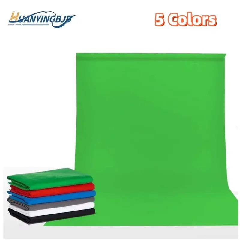 Photography Backdrop Cloth - Green, White, Blue, Green Screen Chroma Key Muslin Studio Background