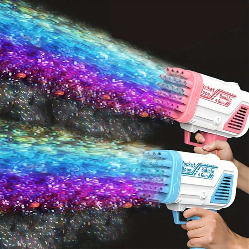 Electric Bubble Machine for Kids 32 Hole Fully Automatic Outdoor Toy No Batteries