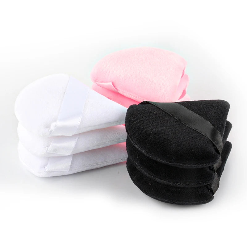 3/4/6pcs Triangle Powder Puff Set - Soft Velvet Makeup Sponges for Face Foundation