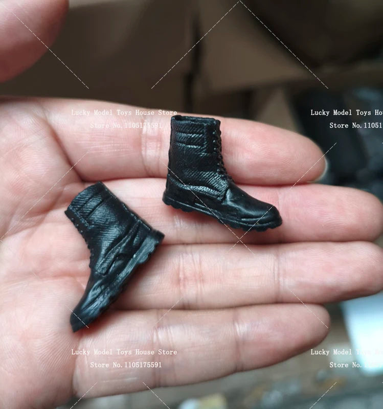 6-Inch Action Figure Outdoor Sport Shoes - Leather Sneakers for 1/12 Scale Soldiers