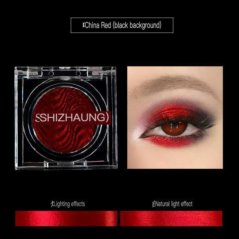 Monochrome Matte Eyeshadow Palette with Glitter & High Saturation Colors