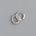 Sterling Silver Geometric Hoop Earrings for Women - Fashion Jewelry Gift
