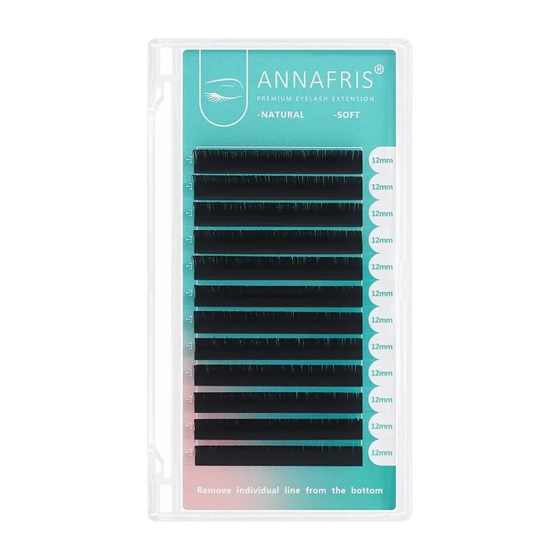 False Eyelash Extensions Flat Ellipse Mink Lashes - Natural Matte Finish
