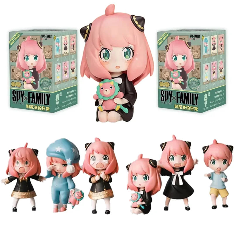 Spy X Family Anya Blind Box Toy Figures - Cute Collectible Surprise Doll Set