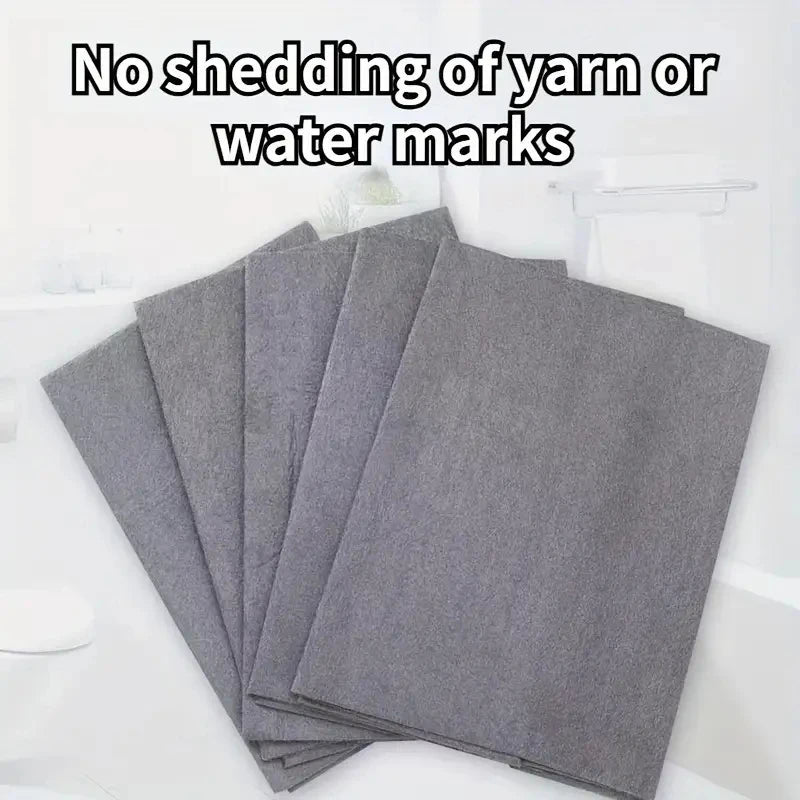Reusable Glass Cleaning Cloth - Thickened, Streak-Free Window Towel for Home & Kitchen