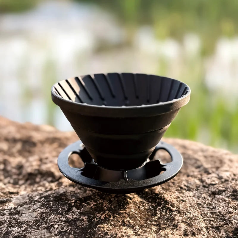 Reusable Silicone Coffee Filter for Camping and Home Brewing - Fits 1-2 Cups