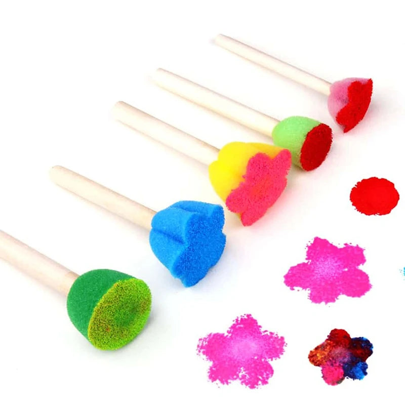 Children DIY Graffiti Sponge Brush Set Art & Drawing Toys for Kids