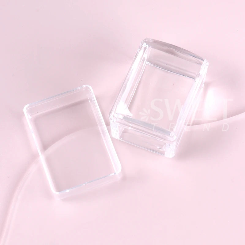 Nail Stamping Plates Kit for French Manicure - Silicone Polish Stencil & Seal