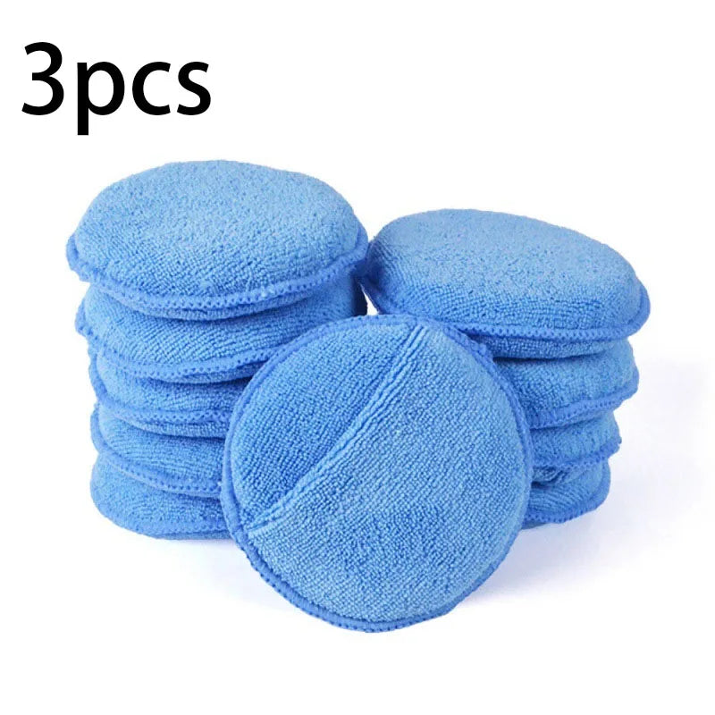 Microfiber Car Waxing Sponge Set - Ultra-Soft Polishing & Removal Foam Applicators