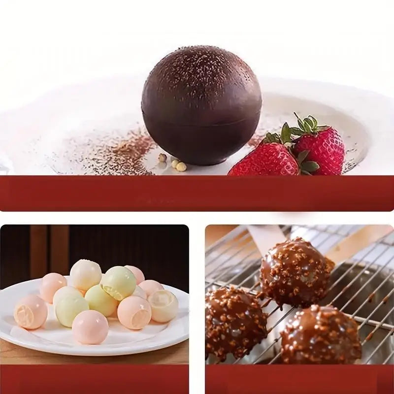 Mini Round Silicone Mold for Cake, Chocolate, Ice & Dessert Making - Multi-Purpose Baking Tool