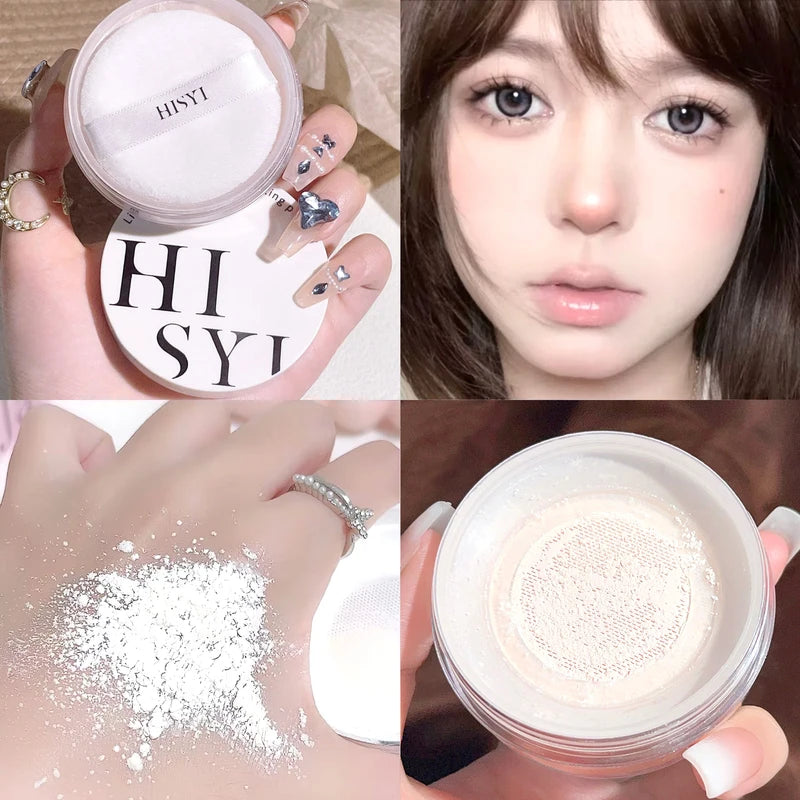 Light Air Loose Powder - Transparent White Oil-Control Face Makeup, Long Lasting Matte Finish