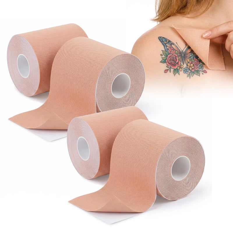 Tattoo Cover Up Tape Skin-Tone Sweatproof Concealing Tape for Tattoos & Scars