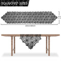 Halloween Table Runner Spider Web Lace Decor for Indoor Kitchen Dining