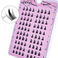 DIY Self-Adhesive Cluster False Eyelashes 10 Rows/Box, Natural Look, Glue-Free