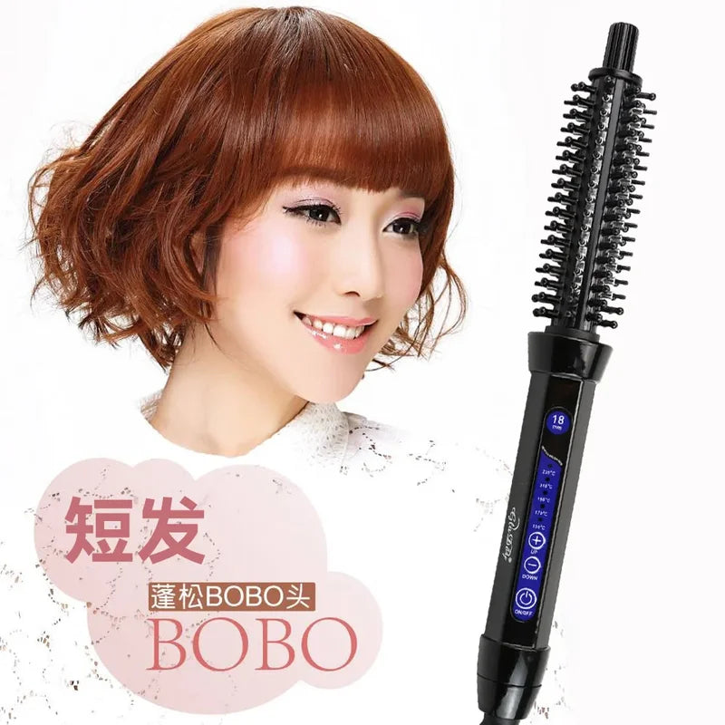 Dual-Purpose Electric Curling Comb with Anti-Scald Feature - Multiple Colors