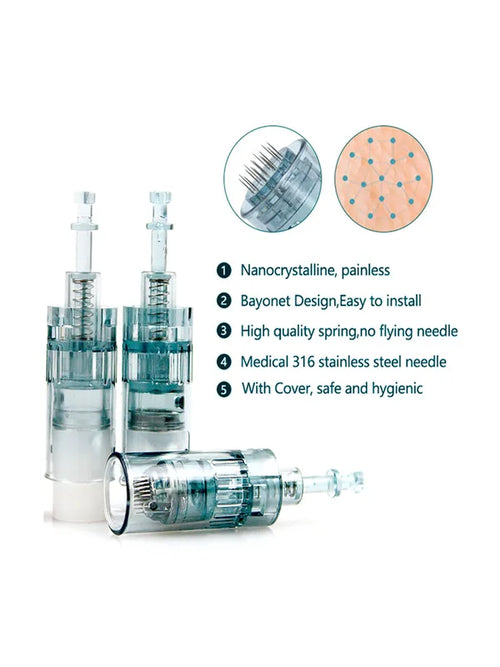 100pcs Dermapen M8 Needle Set for Microneedling and Mesotherapy - 0.25mm Length