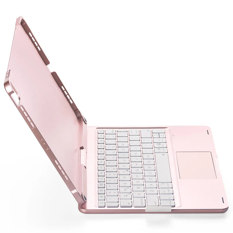 Bluetooth Keyboard Case for iPad Air 11 Inch - Magnetic Trackpad & Backlit