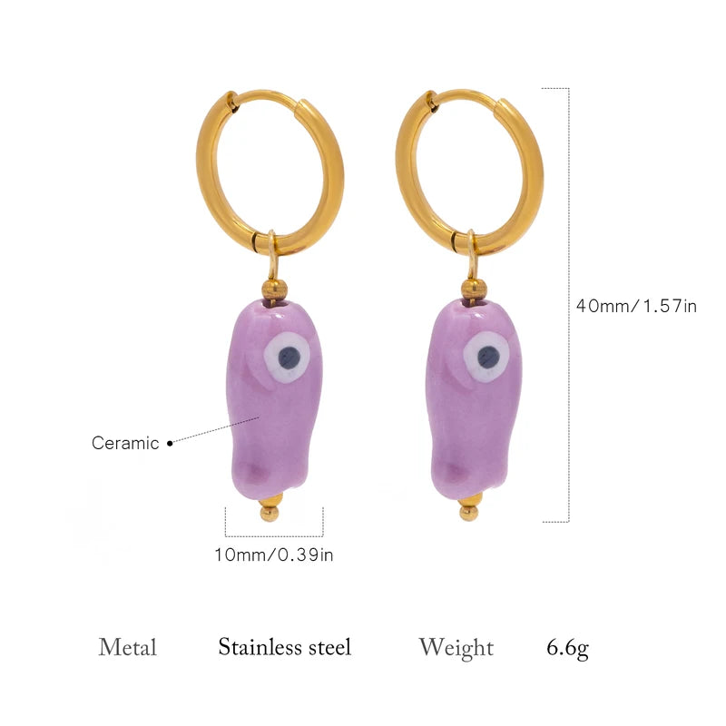 Colorful Fish Earrings for Women - Hypoallergenic Summer Jewelry Gift