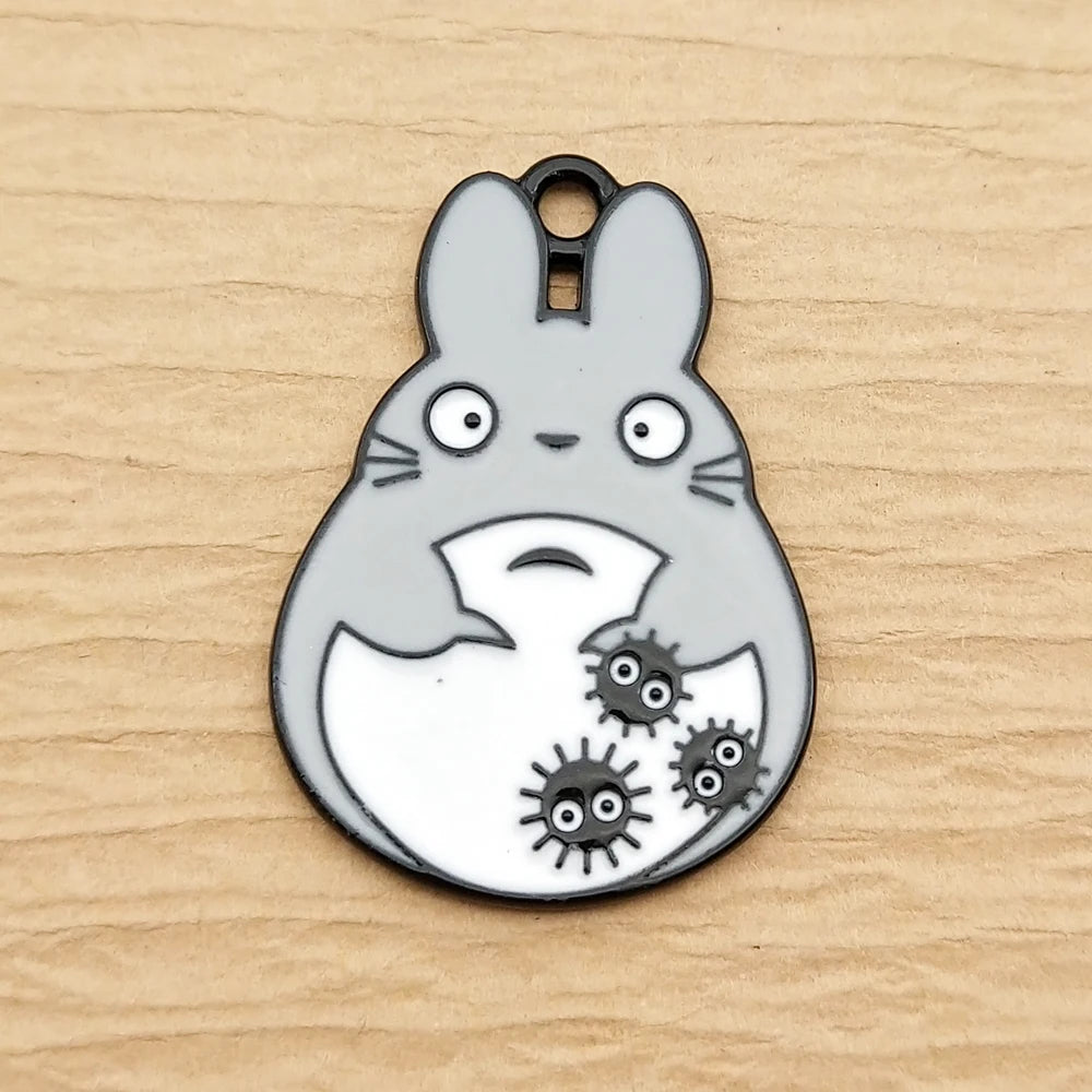 10pcs Cartoon Charm Jewelry Pendant Set for Earrings Bracelets Keychains Craft Supplies Alloy Metal