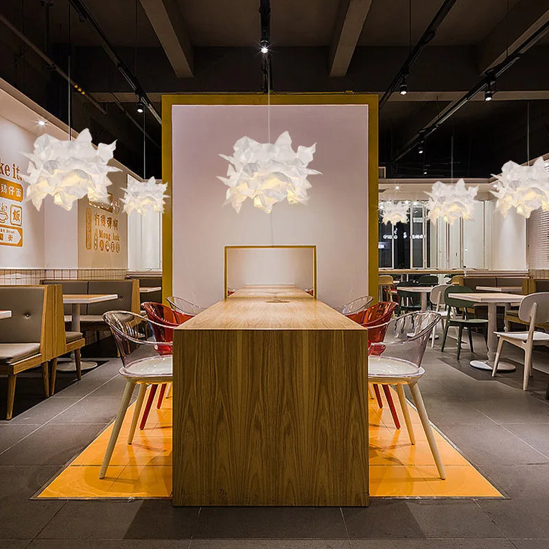 Handmade DIY Pendant Lamp for Restaurant & Home Ceiling Lighting - Paper Shade, E27