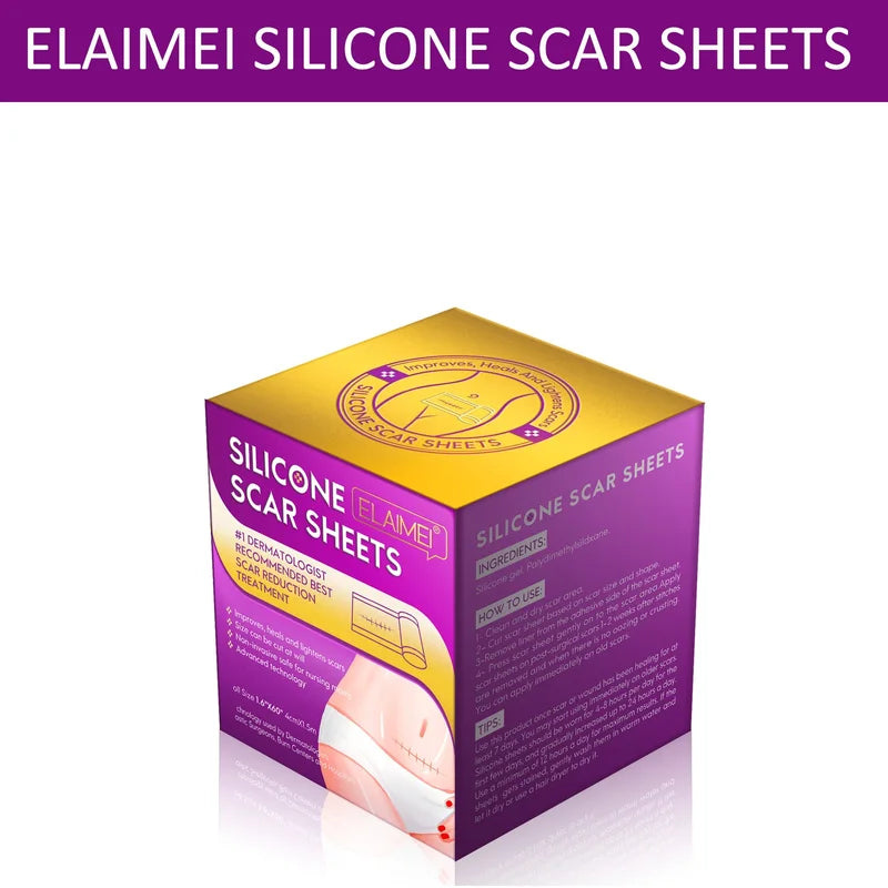 Invisible Silicone Scar Sheets 150cm x 4cm Self-Adhesive Reusable Skin Care Tape