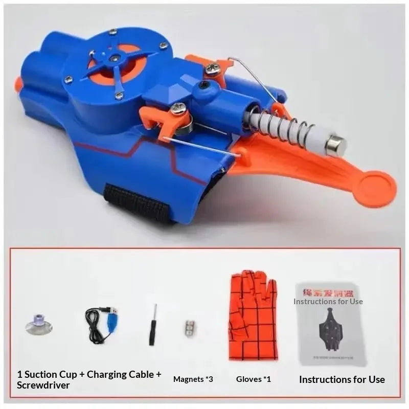 Auto Retractable Web Shooter Wrist Toy for Role Play and Cosplay