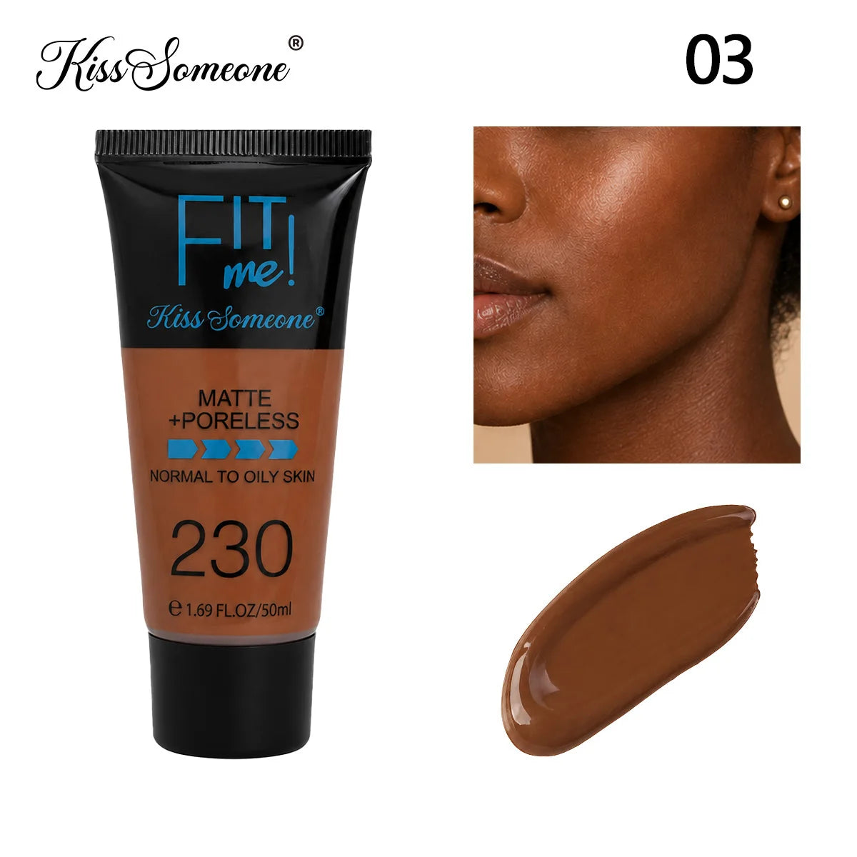 Full Coverage Foundation & Concealer for Black Women - Oil Control & Hydrating Makeup for Oily & Dry Skin