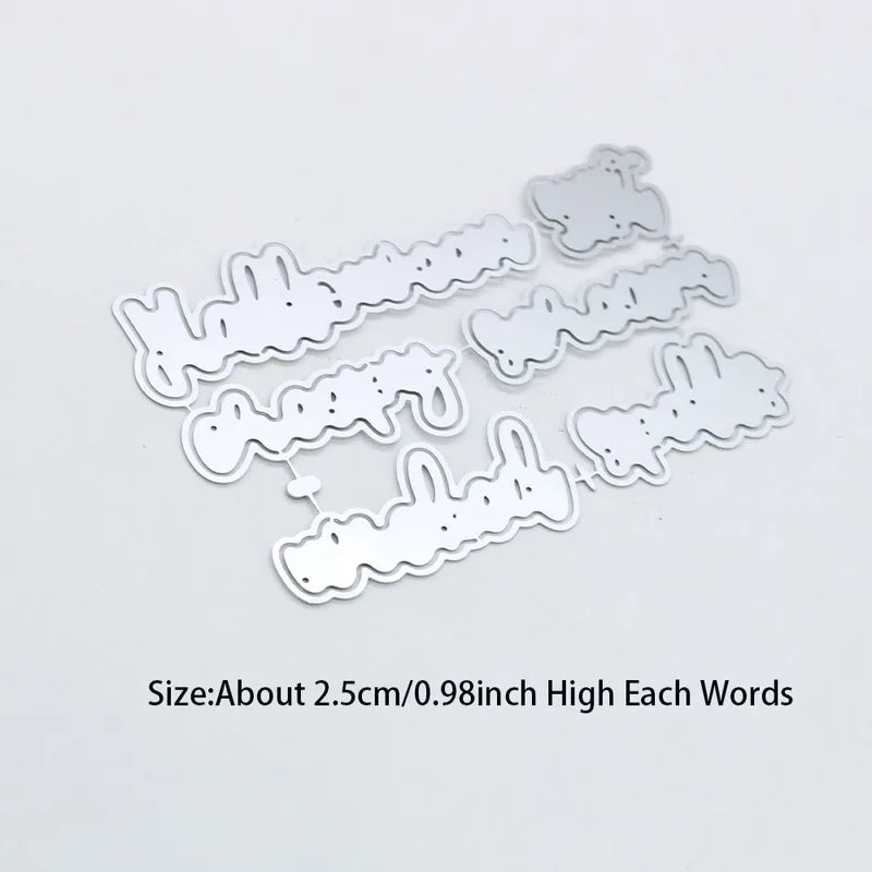 Halloween Shadow Words Cutting Dies & Stencils for Scrapbooking DIY Paper Cards