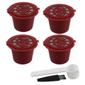 Reusable Coffee Capsules Set with Spoon & Brush for Nespresso Machines - Multiple Colors