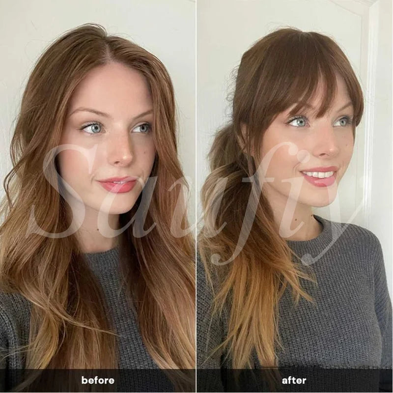 Human Hair Toppers for Women - Clip-In Volumizer & Thinning Hair Cover, 8-14 Inch Options
