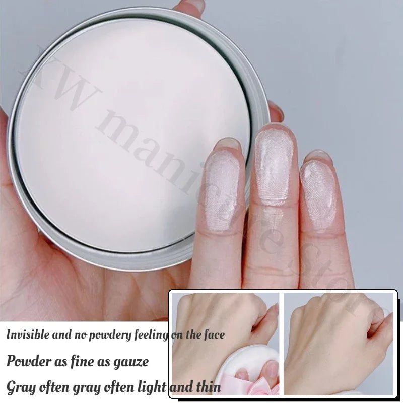 Moisturizing No-Removal Makeup Setting Powder with Oil Control & Anti-Sweat Protection