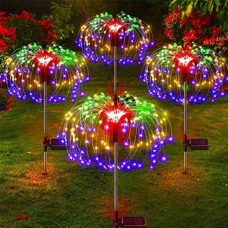 Solar Firework String Lights for Garden Decoration Waterproof Outdoor Lighting