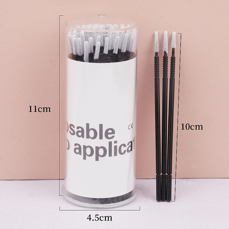 Disposable Microbrush Wands for Eyelash Extensions Makeup Tools - 100 Pcs