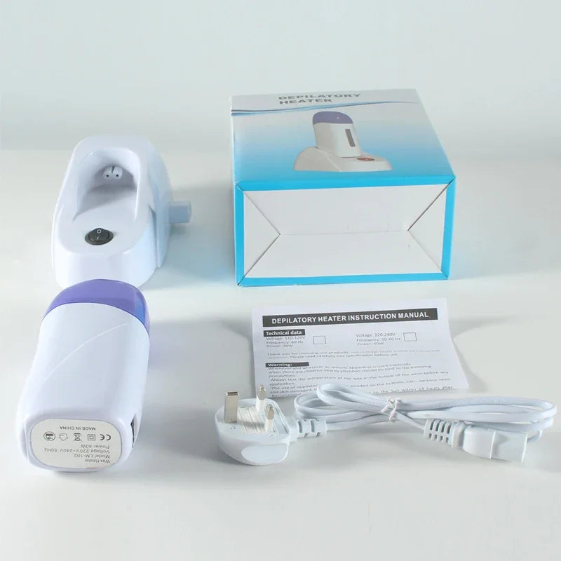 Portable Refillable Wax Heater for Hair Removal - Skin Care & Depilatory Tool