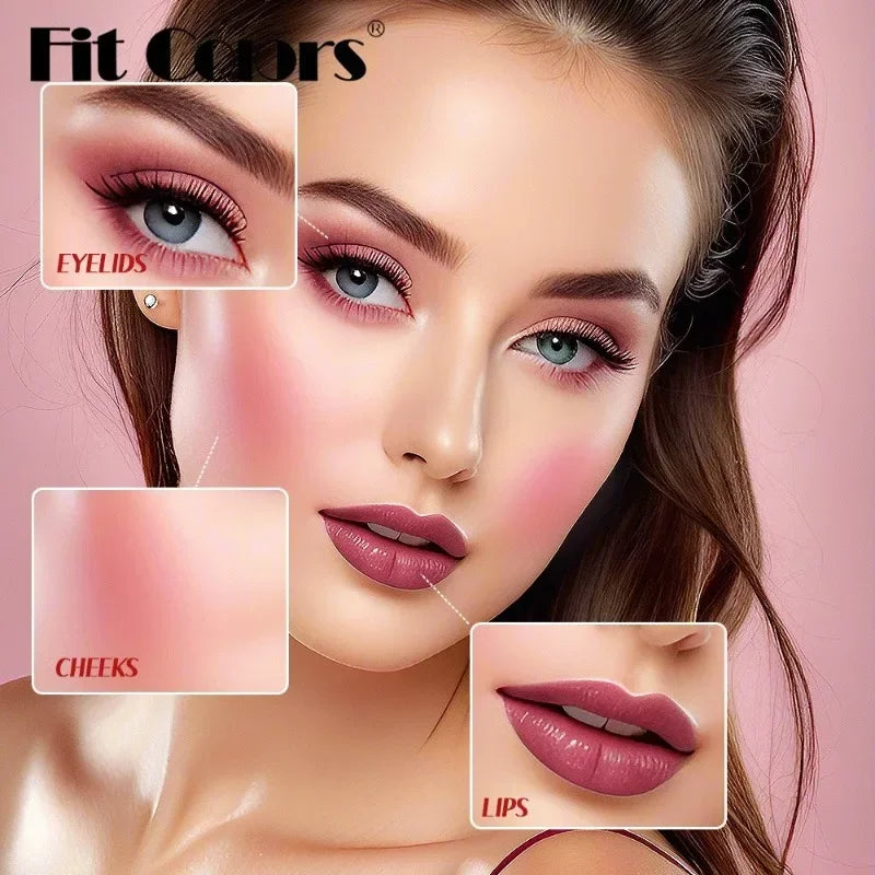 Water-Based Lip & Cheek Tint with Moisturizing Formula - Long Lasting Color