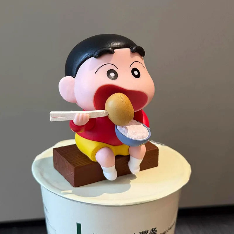 Crayon Shin-chan Cartoon Figurine Car Dashboard Ornament - Creative Interior Decoration