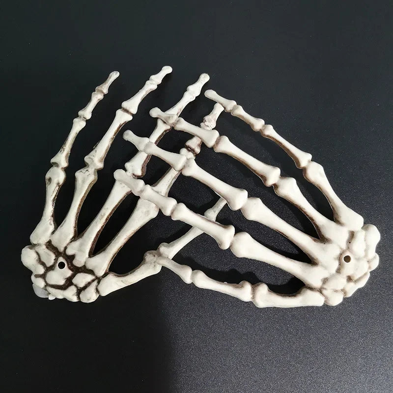 Realistic Skeleton Hand Props for Halloween Decorations - Life Size Plastic Bones