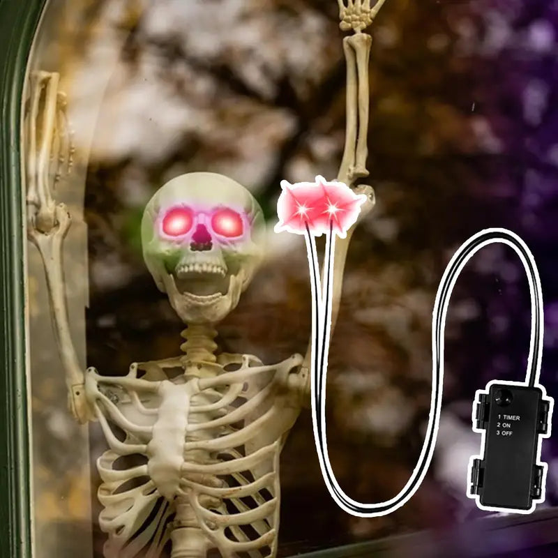 Halloween Glowing LED Eyes with Timer for Skeleton Pumpkins Masks Tombstones - Indoor Outdoor Horror Decor