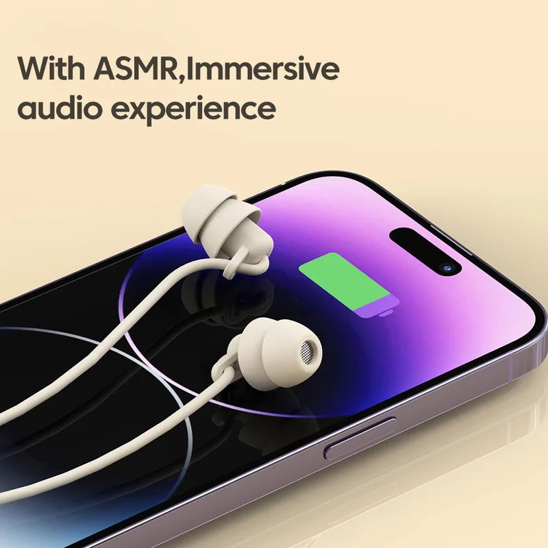 3.5MM & USB Type C Wired In-Ear Earphones with Noise Cancelling, Sleeping Headphones - Compatible with iPhone 15 & Samsung