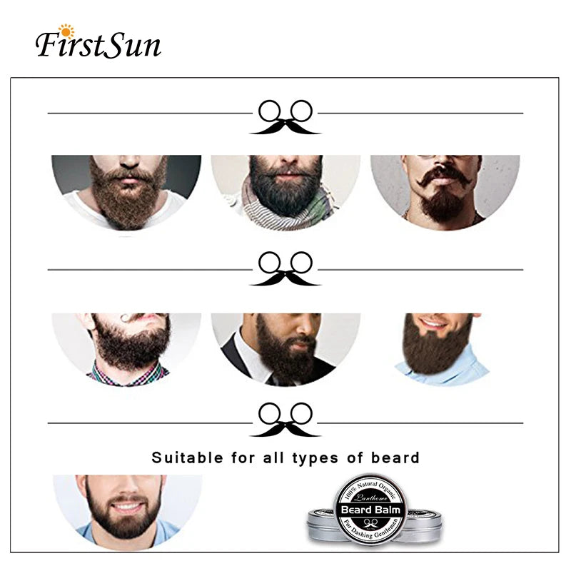 Natural Beard Balm & Oil for Men - Moisturizing & Styling Beard Care