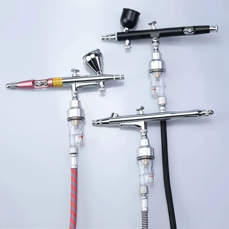 Airbrush Oil-Water Separation Filter & Quick Connect Adapter Set - Adjustable Airbrush Tool
