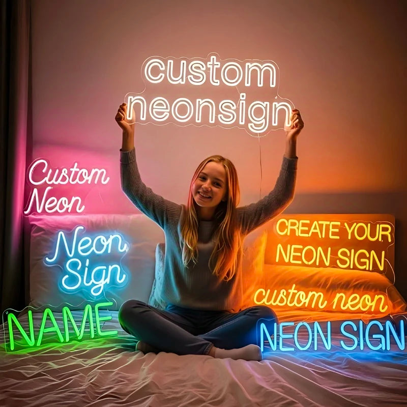 Custom Neon Sign LED Name Light for Kids Wall Decor Personalised